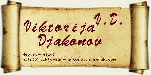Viktorija Đakonov vizit kartica